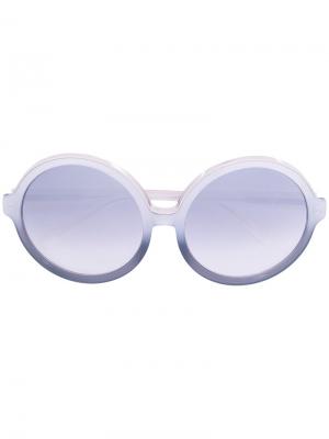 Массивные круглые солнцезащитные очки Nº21. Цвет: металлический
