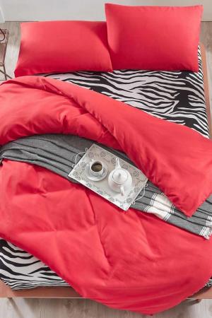 Double quilt cover set ENLORA HOME. Цвет: red