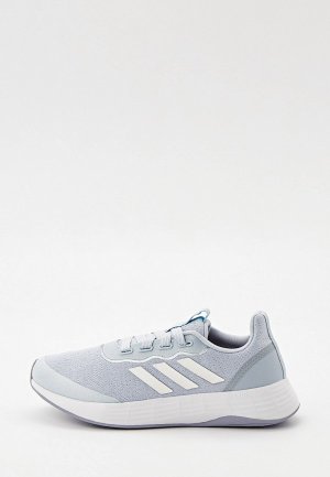 Кроссовки adidas. Цвет: голубой