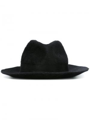 Низкая шляпа-федора Lola Hats. Цвет: чёрный