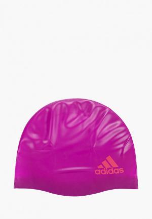 Шапочка для плавания adidas. Цвет: фиолетовый
