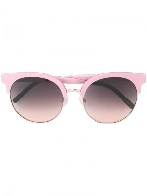 Солнцезащитные очки с круглой оправе Matthew Williamson. Цвет: розовый и фиолетовый