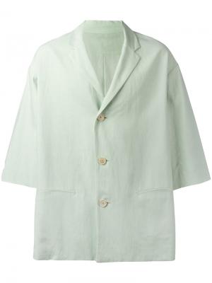 Пиджак с рукавами три четверти Qasimi. Цвет: зелёный