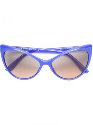 Солнцезащитные очки кошачий глаз Tom Ford Eyewear. Цвет: розовый и фиолетовый