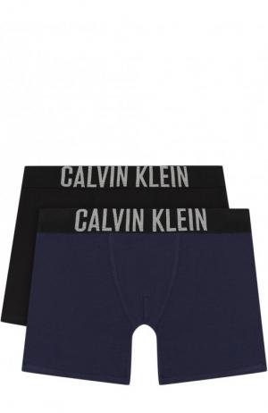 Комплект из двух хлопковых боксеров Calvin Klein Underwear. Цвет: синий