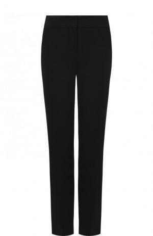 Укороченные шерстяные брюки с карманами Emporio Armani. Цвет: черный