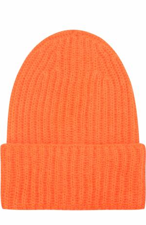 Вязаная шапка Tak.Ori. Цвет: оранжевый