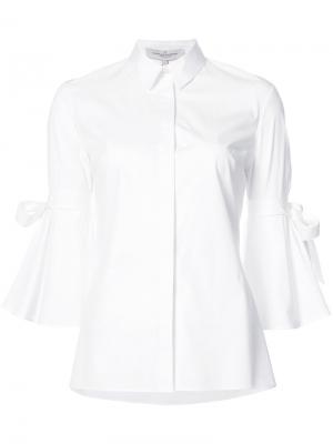 Рубашка с расклешенными рукавами Carolina Herrera. Цвет: белый