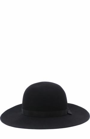 Шерстяная шляпа Yohji Yamamoto. Цвет: черный