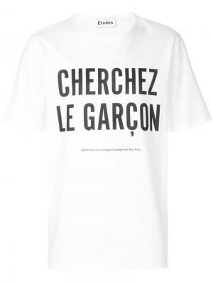 Unity Garçon T-shirt Études. Цвет: белый