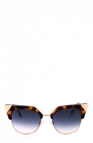 Солнцезащитные очки Fendi. Цвет: синий