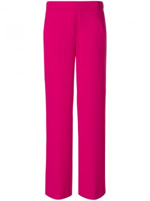 Прямые брюки P.A.R.O.S.H.. Цвет: розовый и фиолетовый