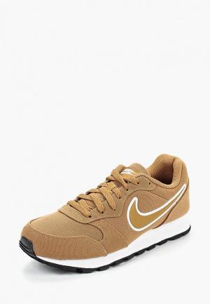 Кроссовки Nike. Цвет: коричневый