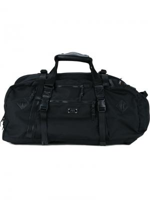 Объемный рюкзак с пряжками As2ov. Цвет: чёрный
