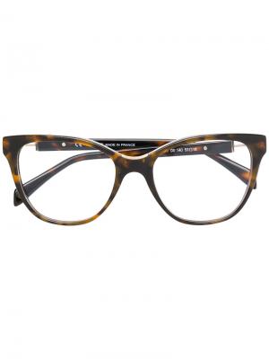 Солнцезащитные очки Wayfarer Balmain. Цвет: коричневый