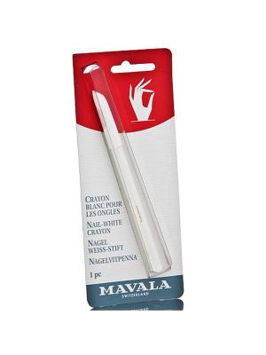 Белый карандаш для ногтей Mavala. Цвет: белый