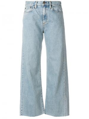 Укороченные широкие джинсы Simon Miller. Цвет: синий