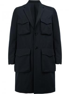 Пальто с накладными карманами Undercover. Цвет: синий