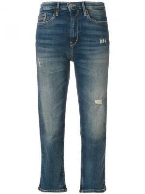 Укороченные джинсы Ck Jeans. Цвет: синий