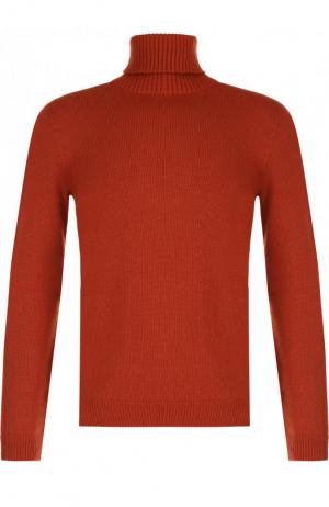 Кашемировый свитер с воротником-стойкой Brioni. Цвет: оранжевый