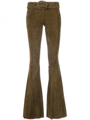 Расклешенные брюки Drome. Цвет: зелёный