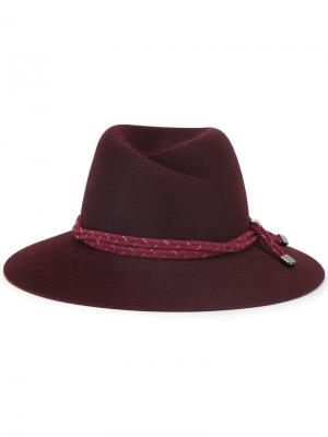 Фетровая шляпа Virginie Maison Michel. Цвет: красный