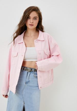 Куртка джинсовая Fragarika. Цвет: розовый