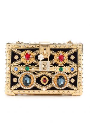 Сумка Dolce Box & Gabbana. Цвет: золотой
