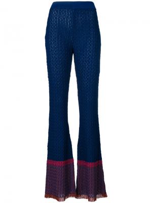 Расклешенные брюки Stella McCartney. Цвет: синий