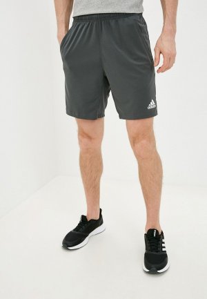 Шорты спортивные adidas. Цвет: серый