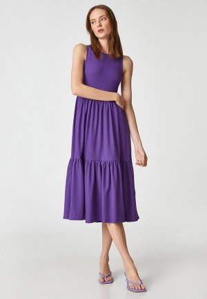 Платье Koton. Цвет: фиолетовый