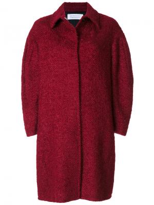 Однобортное пальто Gianluca Capannolo. Цвет: красный