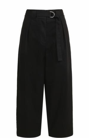 Укороченные широкие брюки с поясом T by Alexander Wang. Цвет: черный