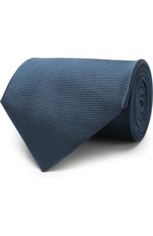 Шелковый галстук Ermenegildo Zegna. Цвет: бирюзовый