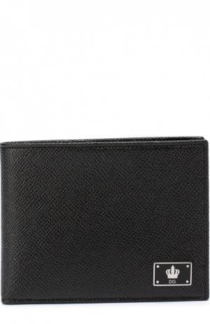 Кожаное портмоне с отделением для кредитный карт Dolce & Gabbana. Цвет: черный