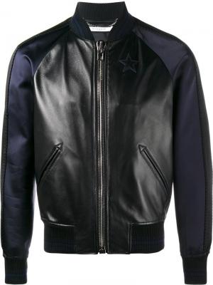 Куртка-бомбер со звездами Givenchy. Цвет: чёрный