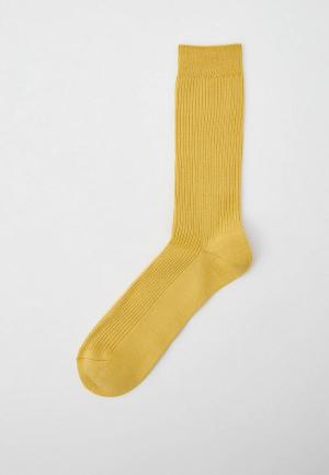 Носки UNIQLO. Цвет: желтый