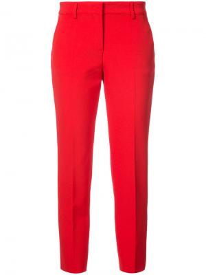 Зауженные брюки MSGM. Цвет: красный