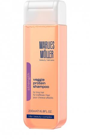Шампунь для ослабленных волос Marlies Moller. Цвет: бесцветный