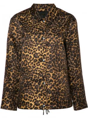 Куртка с леопардовым рисунком Alexander Wang. Цвет: коричневый