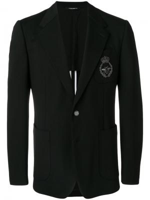 Bee crest blazer Dolce & Gabbana. Цвет: чёрный
