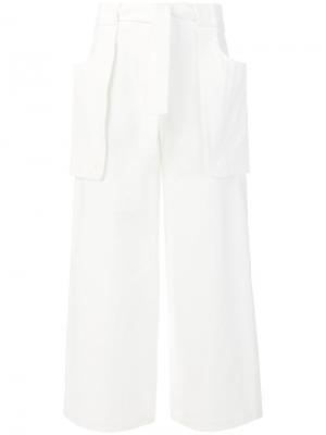 Широкие брюки Thom Browne. Цвет: белый