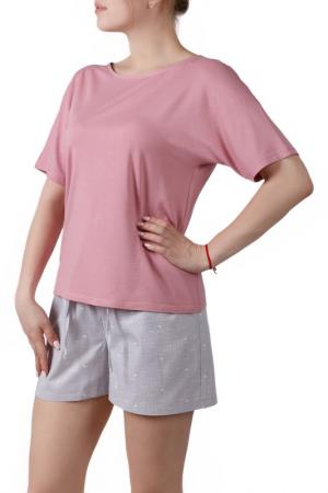 Пижамный комплект Sonett. Цвет: серо-розовый