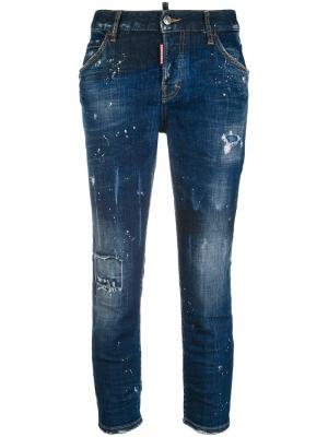 Cool Girl cropped jeans Dsquared2. Цвет: синий