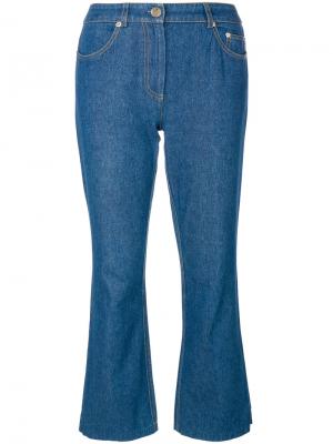 Расклешенные джинсы с аппликацией John Galliano Vintage. Цвет: синий