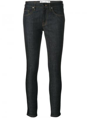 Укороченные джинсы скинни Victoria Beckham. Цвет: серый