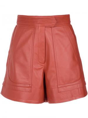 Panelled shorts Lilly Sarti. Цвет: жёлтый и оранжевый