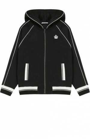 Спортивный кардиган с капюшоном Dolce & Gabbana. Цвет: черный