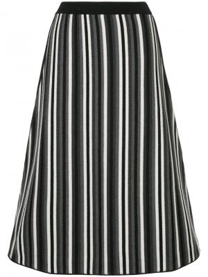 Трикотажная юбка в полоску Antonio Marras. Цвет: чёрный