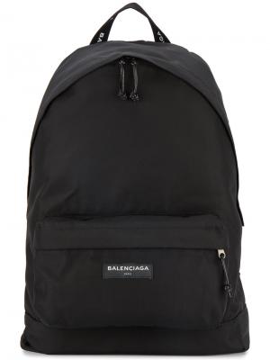 Классический рюкзак Balenciaga. Цвет: чёрный